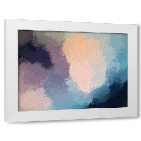 Dark Heather White Modern Wood Framed Art Print by Urban Road