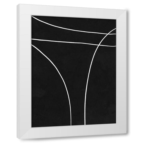 Apex White Modern Wood Framed Art Print by Urban Road