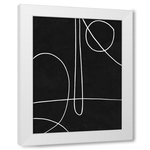 Treble White Modern Wood Framed Art Print by Urban Road