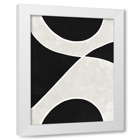 Helix White Modern Wood Framed Art Print by Urban Road