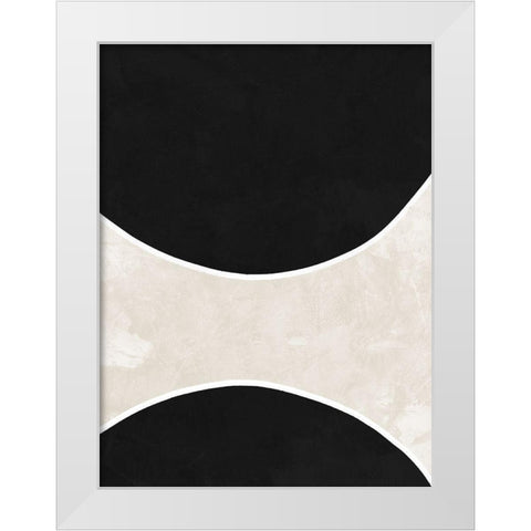 Ellipse White Modern Wood Framed Art Print by Urban Road