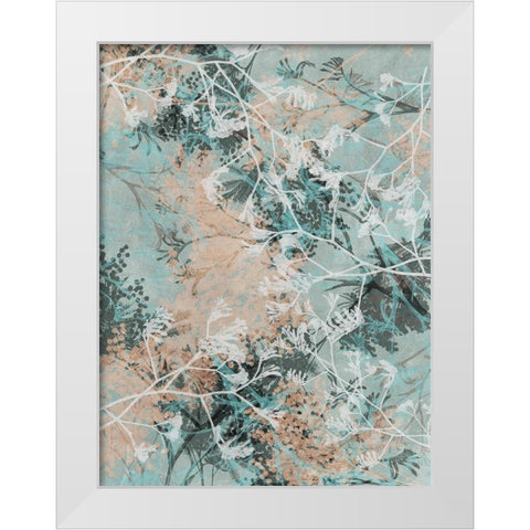 Impression II White Modern Wood Framed Art Print by Urban Road