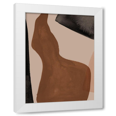 Adorn White Modern Wood Framed Art Print by Urban Road