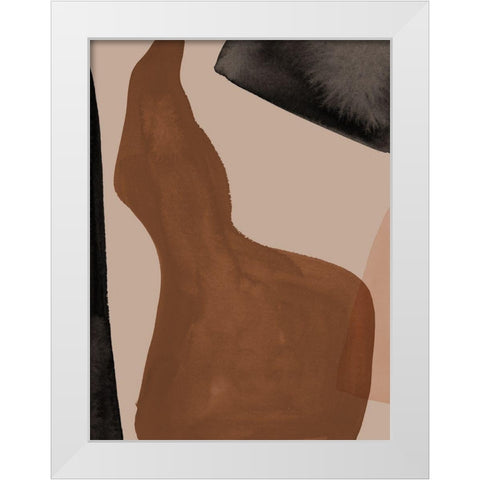 Adorn White Modern Wood Framed Art Print by Urban Road