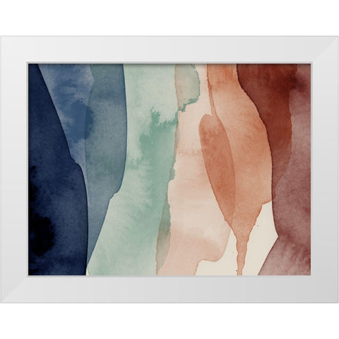 Prismatic White Modern Wood Framed Art Print by Urban Road