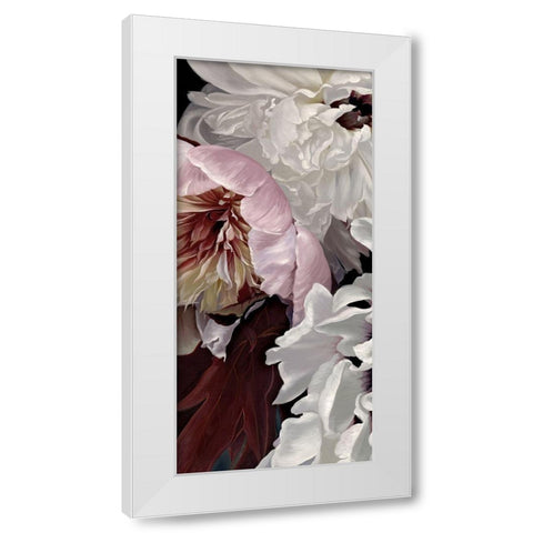 Fleur Triptych - Panel 1 White Modern Wood Framed Art Print by Urban Road