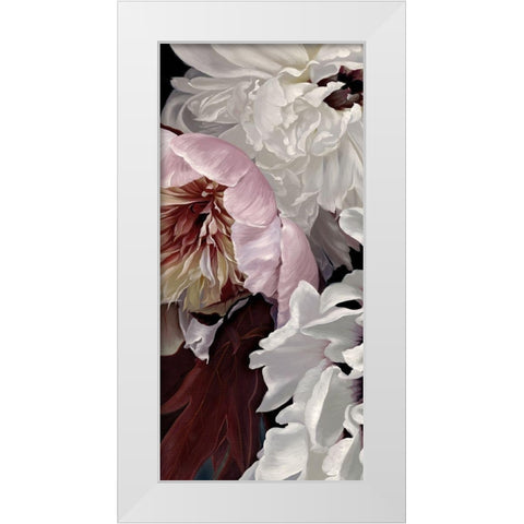 Fleur Triptych - Panel 1 White Modern Wood Framed Art Print by Urban Road