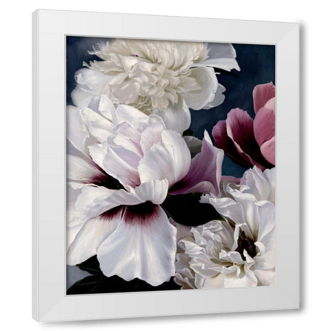 Fiore White Modern Wood Framed Art Print by Urban Road