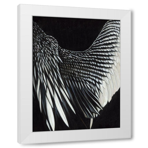 Motion White Modern Wood Framed Art Print by Urban Road