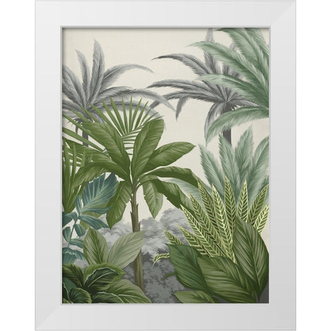 Las Palmas III White Modern Wood Framed Art Print by Urban Road