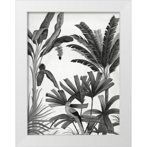 Dominica III White Modern Wood Framed Art Print by Urban Road