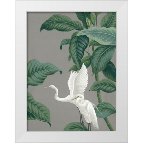 Paper Crane III White Modern Wood Framed Art Print by Urban Road