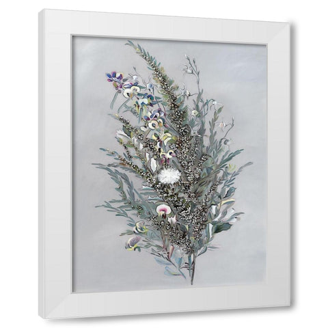 Grevillea White Modern Wood Framed Art Print by Urban Road