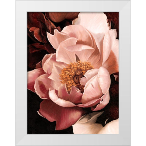 Flourish White Modern Wood Framed Art Print by Urban Road