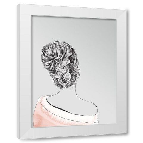 Mia Poster White Modern Wood Framed Art Print by Urban Road