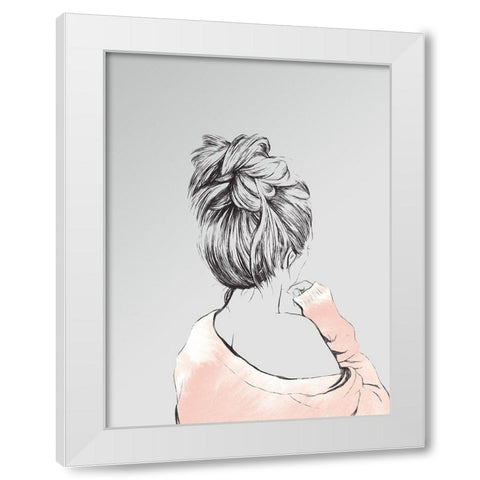 Ava Poster White Modern Wood Framed Art Print by Urban Road