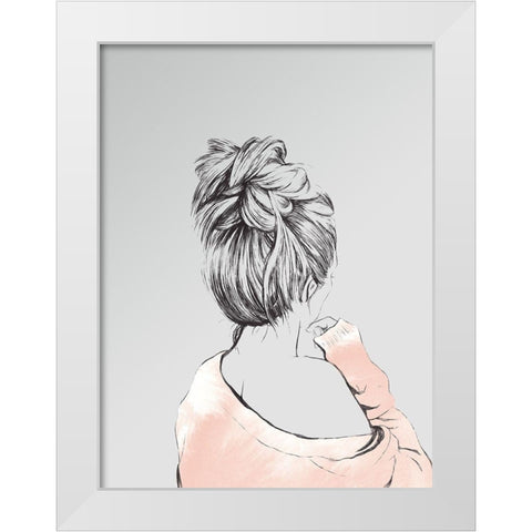 Ava Poster White Modern Wood Framed Art Print by Urban Road