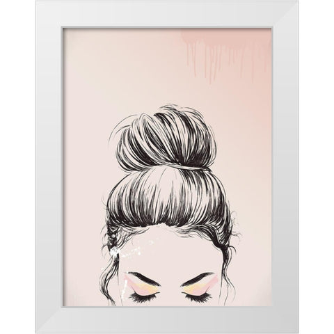 Sophia  White Modern Wood Framed Art Print by Urban Road