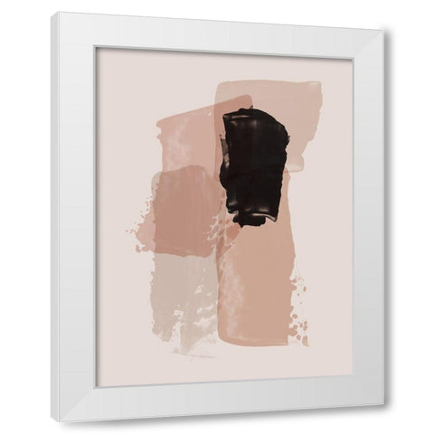 Contrast Blush Poster White Modern Wood Framed Art Print by Urban Road