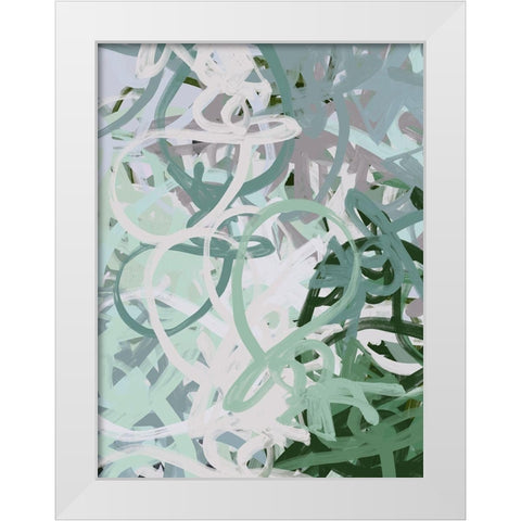 Meadow Poster White Modern Wood Framed Art Print by Urban Road