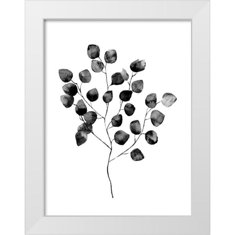 Silver Dollar Black Poster White Modern Wood Framed Art Print by Urban Road