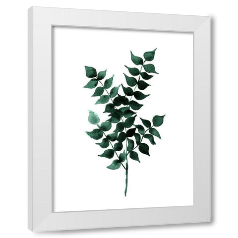 Cedar Green Poster White Modern Wood Framed Art Print by Urban Road