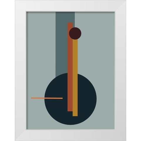 Juncture Poster White Modern Wood Framed Art Print by Urban Road