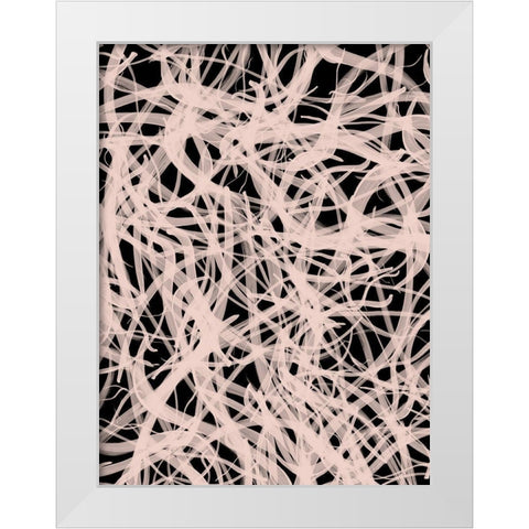 Tangle Poster White Modern Wood Framed Art Print by Urban Road