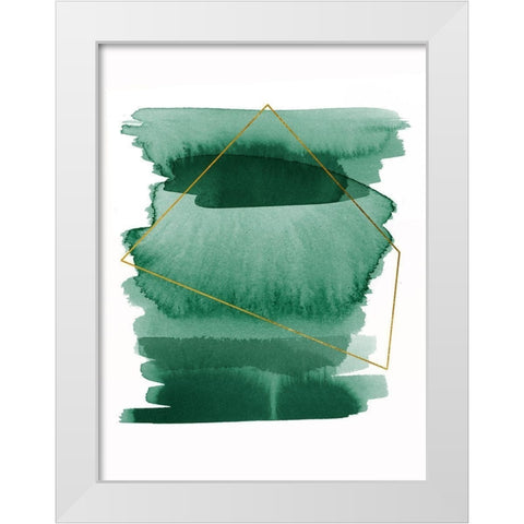 Greenset Poster White Modern Wood Framed Art Print by Urban Road