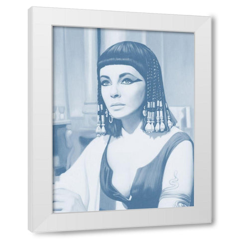 Cleopatra Dusk Poster White Modern Wood Framed Art Print by Urban Road