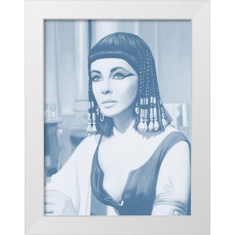 Cleopatra Dusk Poster White Modern Wood Framed Art Print by Urban Road