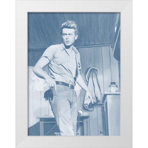 James Dean Dusk Poster White Modern Wood Framed Art Print by Urban Road