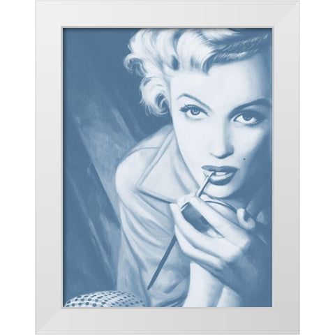 Marilyn Dusk Poster White Modern Wood Framed Art Print by Urban Road