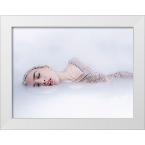 Opaque Poster White Modern Wood Framed Art Print by Urban Road