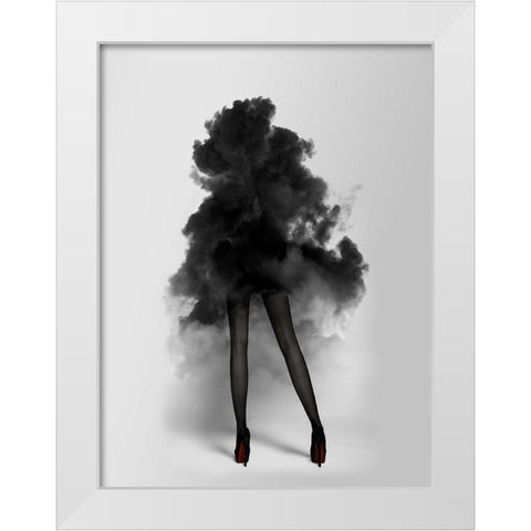 Smokescreen Poster White Modern Wood Framed Art Print by Urban Road