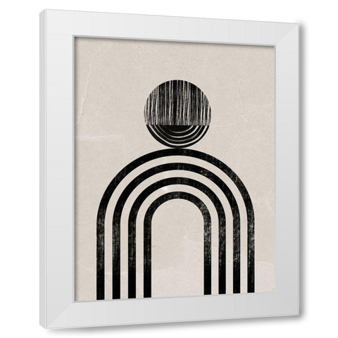 Tanzania White Modern Wood Framed Art Print by Urban Road