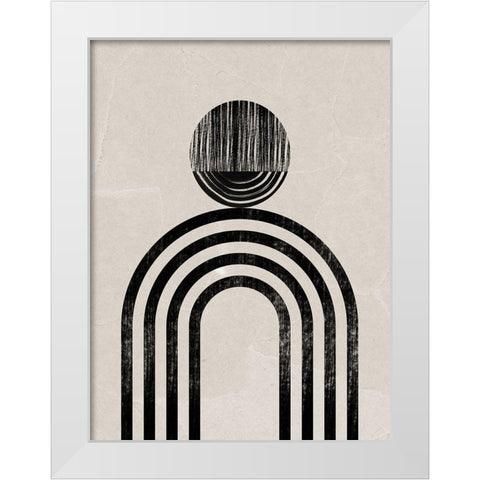 Tanzania White Modern Wood Framed Art Print by Urban Road