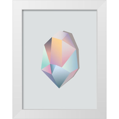 Aurora I Poster White Modern Wood Framed Art Print by Urban Road