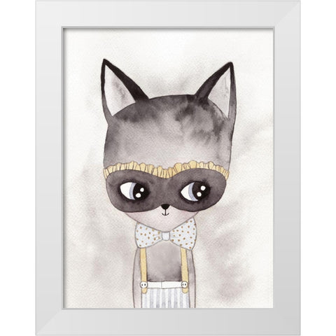 Alley Kat Poster White Modern Wood Framed Art Print by Urban Road