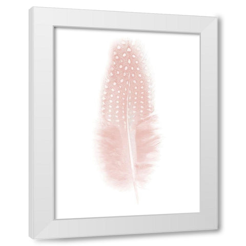 Quill Blush Poster White Modern Wood Framed Art Print by Urban Road