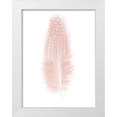 Quill Blush Poster White Modern Wood Framed Art Print by Urban Road