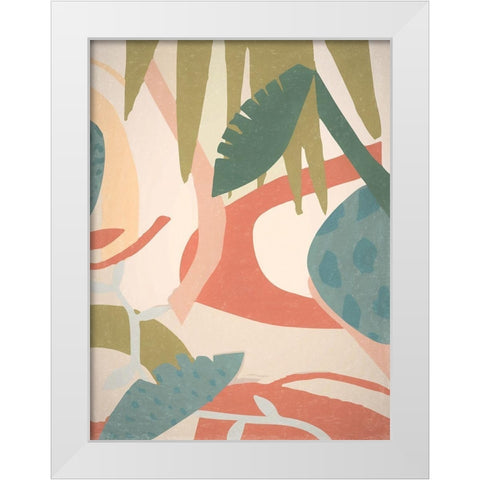 Tropical Oasis I Poster White Modern Wood Framed Art Print by Urban Road