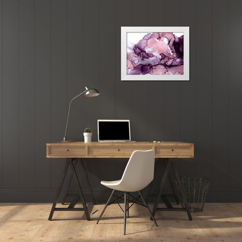 Grape Soda Poster White Modern Wood Framed Art Print by Urban Road