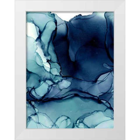 Blueberry I Poster White Modern Wood Framed Art Print by Urban Road