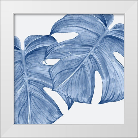 Royal Monstera I White Modern Wood Framed Art Print by Urban Road