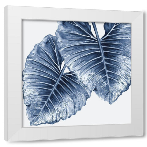 Royal Elephant Ears Poster White Modern Wood Framed Art Print by Urban Road