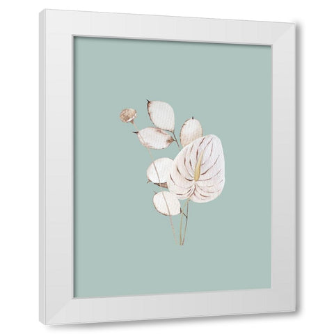 Mint Anthurium I Poster White Modern Wood Framed Art Print by Urban Road