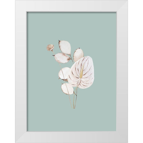 Mint Anthurium I Poster White Modern Wood Framed Art Print by Urban Road