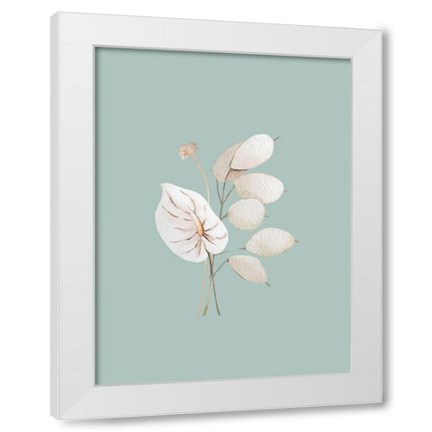 Mint Anthurium II Poster White Modern Wood Framed Art Print by Urban Road