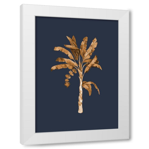 Golden Palm I  White Modern Wood Framed Art Print by Urban Road